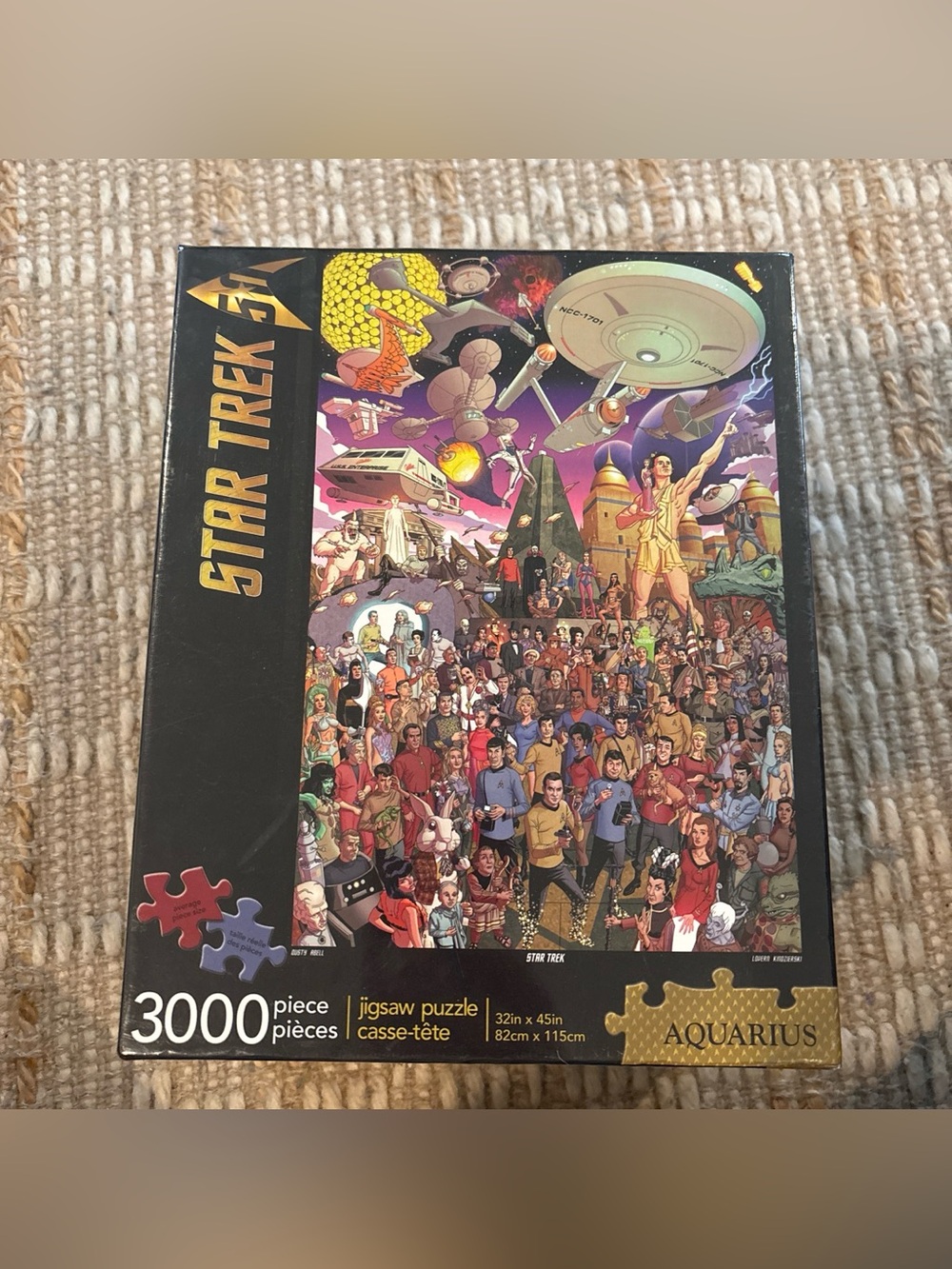 Star Trek 50th Anniversary 3000 Piece Jigsaw Puzzle Aquarius Dusty Abell Sealed